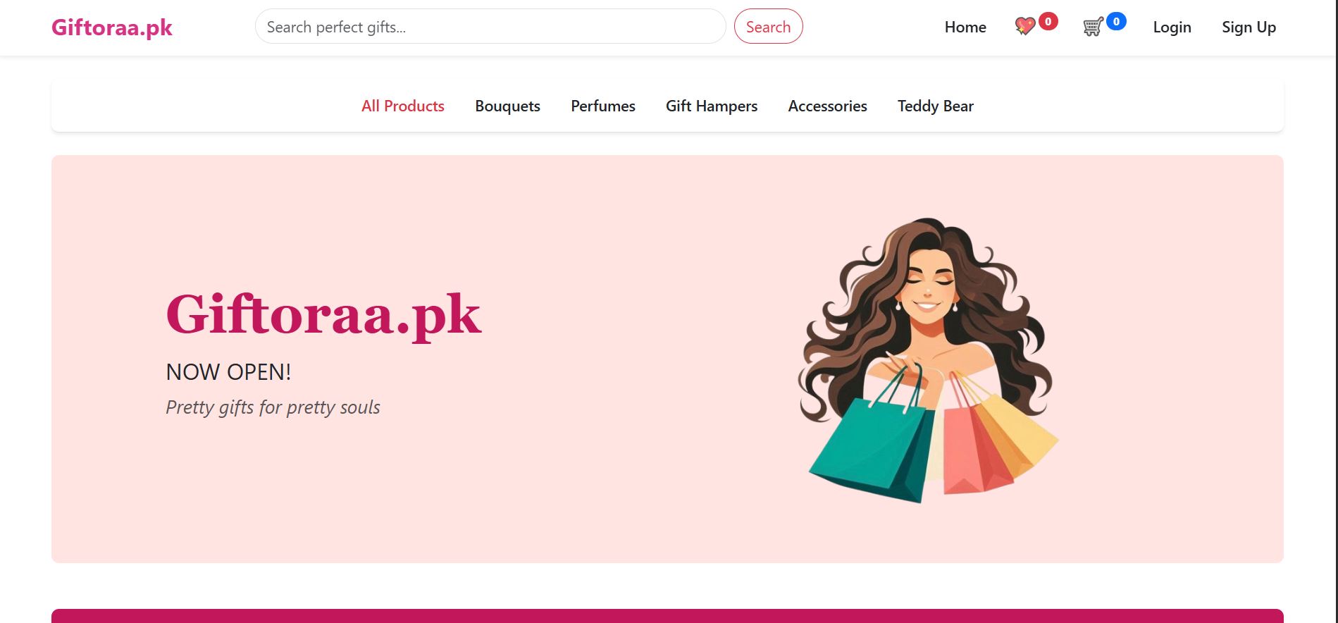 Giftoraa ecommerce website