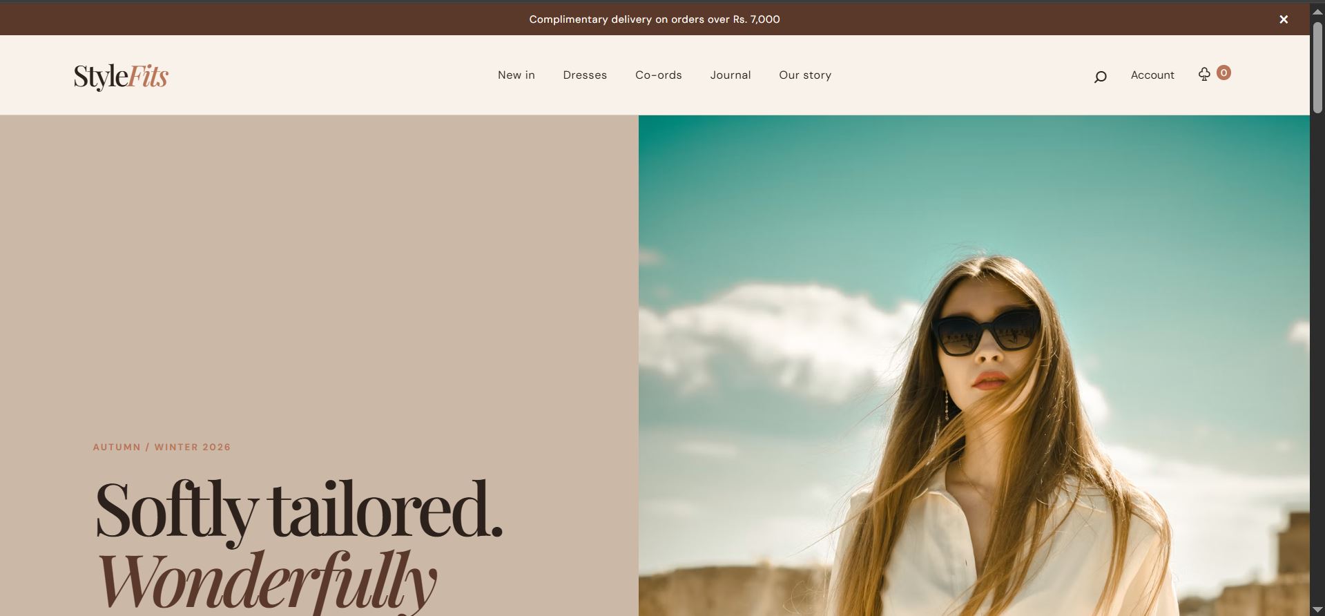 StyleFits ecommerce website