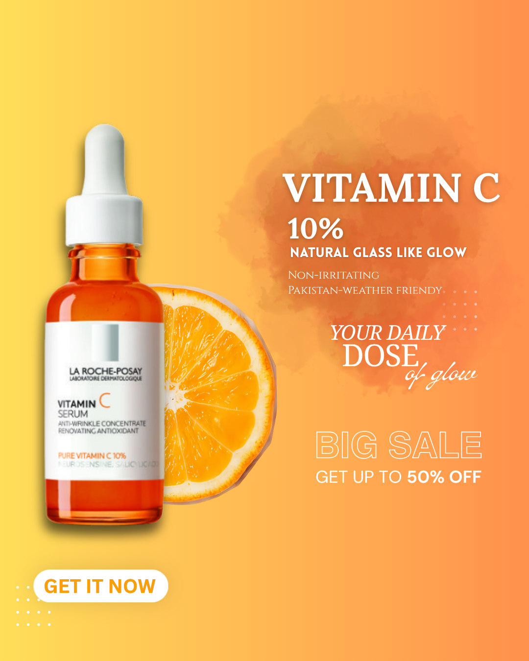 Vitamin C serum campaign